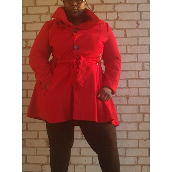 plus size swing coat